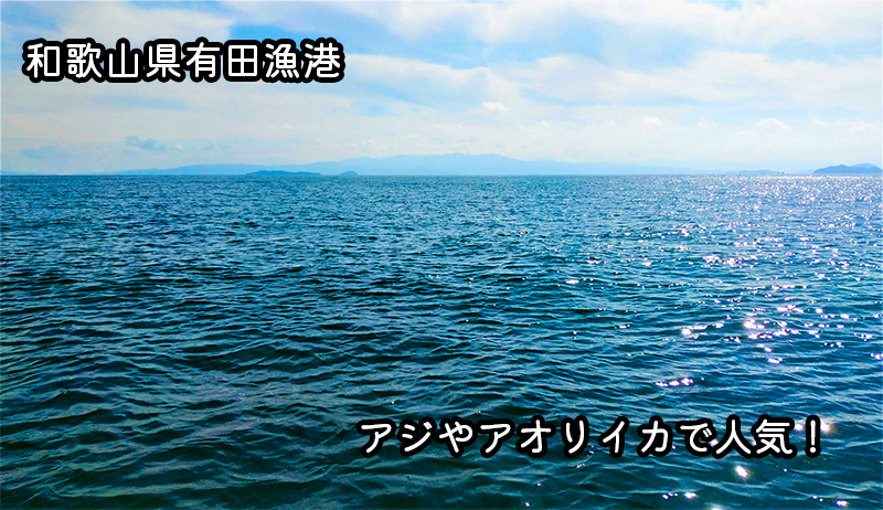 和歌山県串本町隣接の有田漁港でアジやアオリイカが釣れる！釣り方も解説【最新情報2023年】